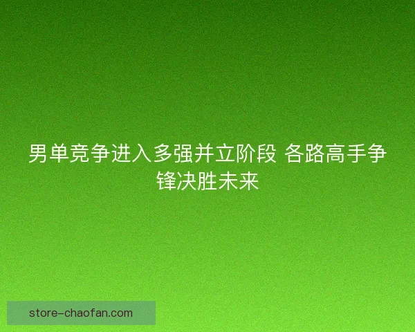 男单竞争进入多强并立阶段 各路高手争锋决胜未来 男单竞争进入多强并立阶段 各路高手争锋决胜未来